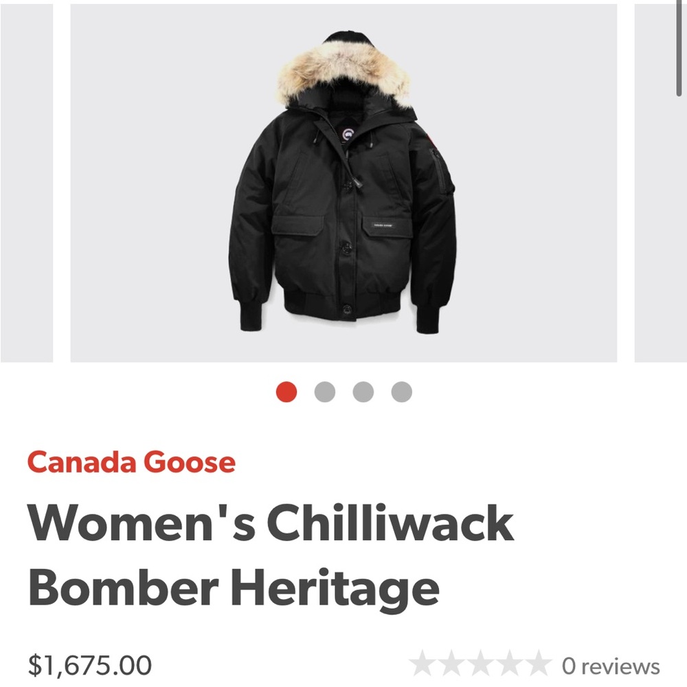 Canada Goose Women's Chilliwack Bomber Jacket - Black with Fur Trim